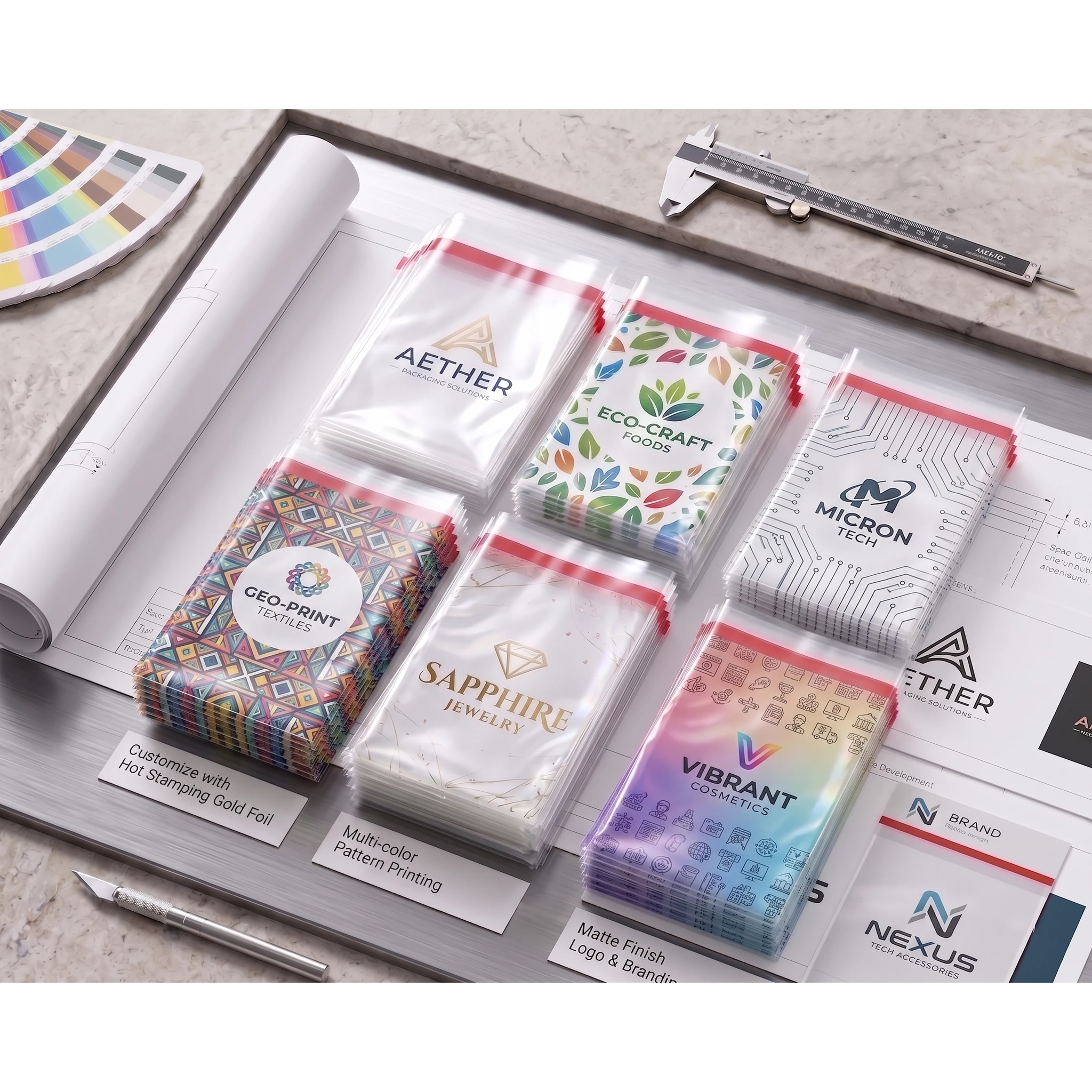 Custom printed plastic bag example 9